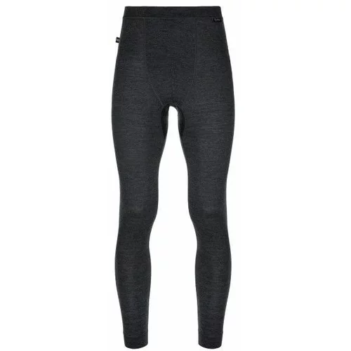 Kilpi Men's thermal pants made of merino wool MAVORA BOTTOM-M black