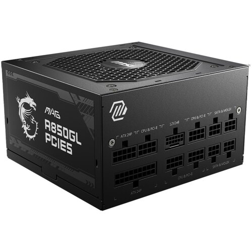 MSI Napajalnik Atx Mag A850Gl Pcie5 850W 80 Plus Gold Full Modular, (21408771) Cene