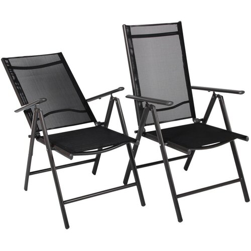 Gardenson Set Zložljivih Vrtnih Stolov Rona, Antracit, 2 Kos Cene