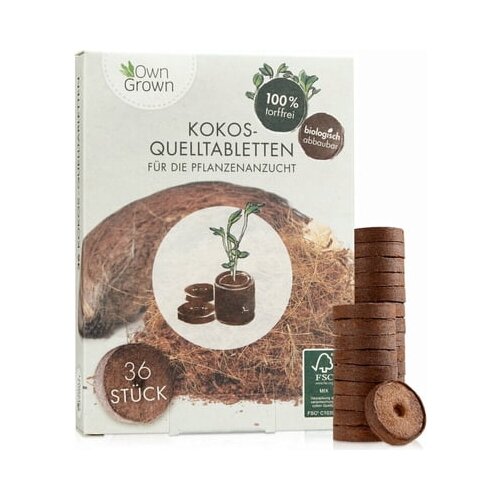 Own Grown Kokos tablete za nabrekanje Cene