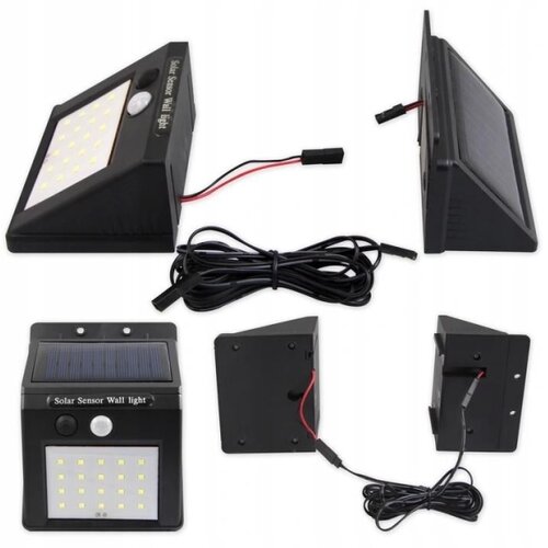 MasterLED LED solarno zidno svetlo sa senzorom i eksternim panelom LED/0,55W/3,7V IP65 Slike