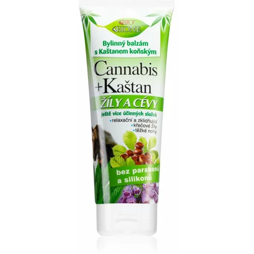 Bione Cosmetics Cannabis + Horse Chestnut biljni fluid za njegu proširenih vena 200 ml