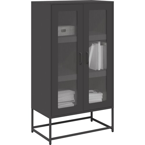vidaXL Visoka deska črna 68x39x123 cm Jeklo Cene