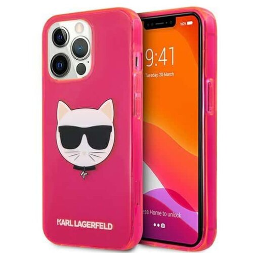 Karl Lagerfeld Originalen ovitek KLHCP13LCHTRP za iPhone 13 Pro pink silikonska zaščita - Choupetts head Cene