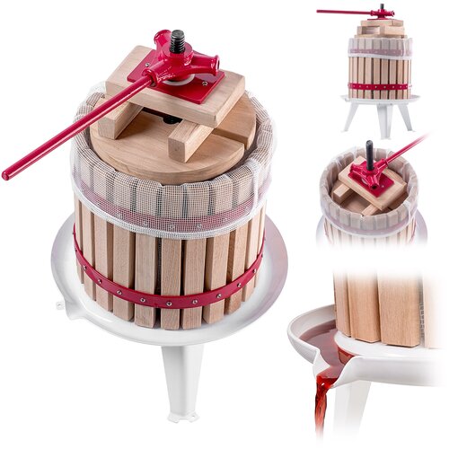 KADAX Ročna vijačna stiskalnica za sadje, sok, vino, liker 12 l + vrečka, (5000358336) Cene