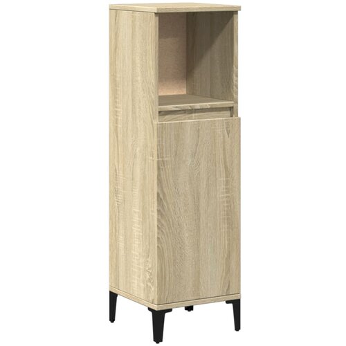 Maison Chic Kopalniška omarica - Kopalniški kabinet sonoma hrast 30x30x100 cm inženirski les, (21794950) Cene