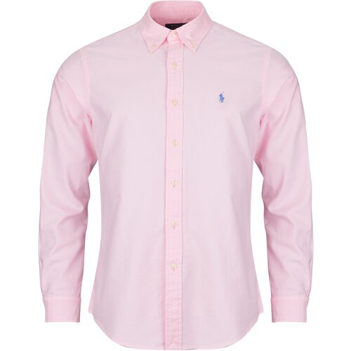 Polo Ralph Lauren Srajce z dolgimi rokavi CHEMISE CUSTOM FIT EN OXFORD LEGER Rožnata Cene