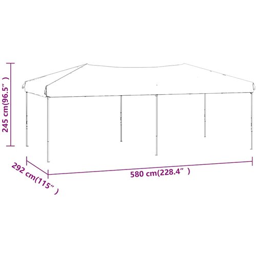  Sklopivi &amp;scaron;ator za zabave s bočnim zidovima 3 x 6 m plavi Slike