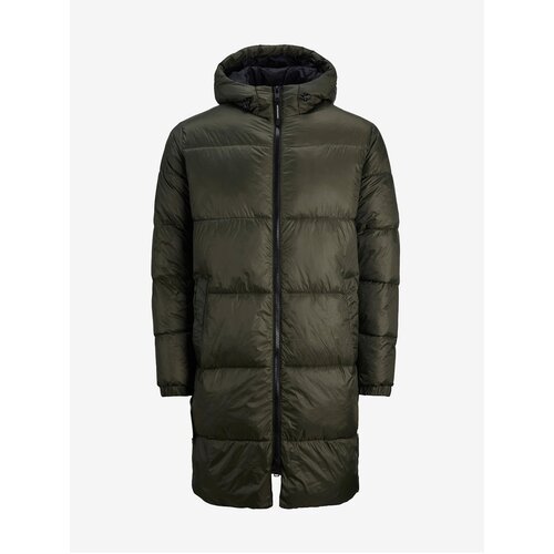 Jack &amp;amp; Jones Khaki Quilted Coat Hero - Men Slike
