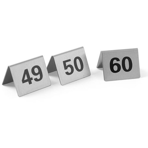 Hendi Informacijska tablica &Scaron;TEVILKA TABELA 49-60 nerjaveče jeklo, set 12 kos. - 663882, (21389901) Cene