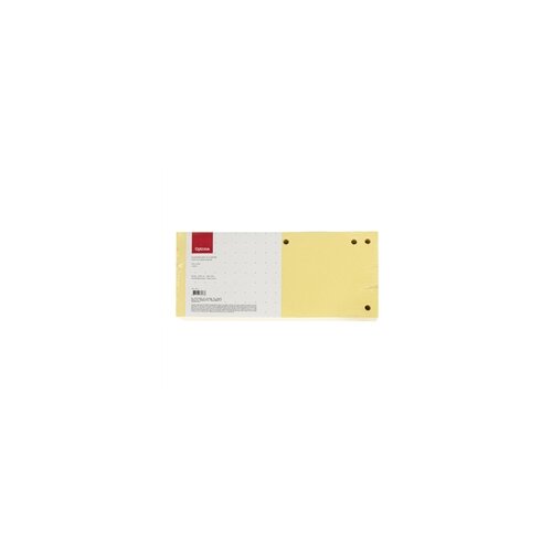 Optima Pregrada kartonska 240 x 105 mm, 100 komada, žuta Cijene