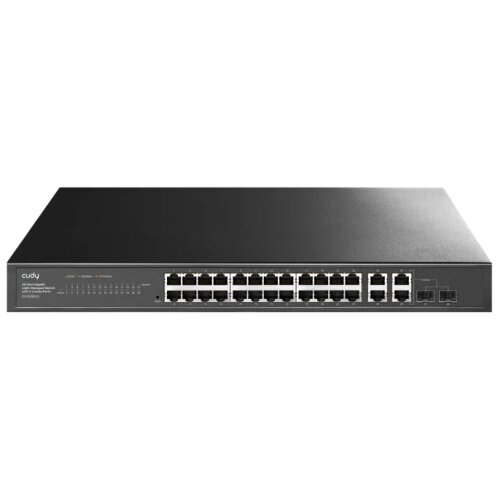 Cudy Svič 10/100/1000 26-port GS1028ES2 Light Managed PoE+ sa 2x combo porta Cene