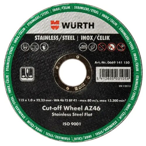 Wurth Rezna ploča za inox 125x1 (0669141250) Cene