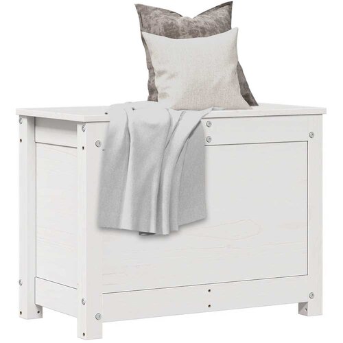  Kutija za pohranu bijela 60x32x45,5 cm od masivne borovine Cijene