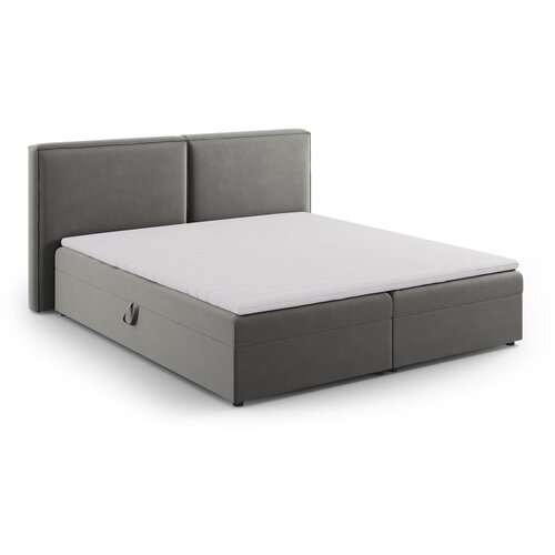 Cosmopolitan Design Sivi boxspring krevet s prostorom za odlaganje 180x200 cm Arendal – Cijene