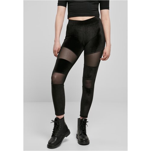 UC Ladies Women&amp;#039;s Velvet Tech Mesh Leggings - Black Slike