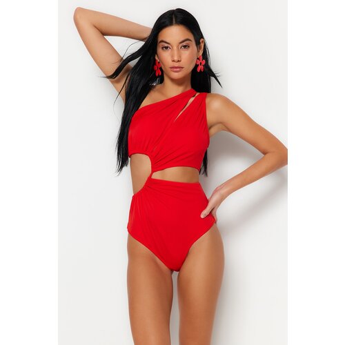 Trendyol Swimsuit - Red - Plain Slike