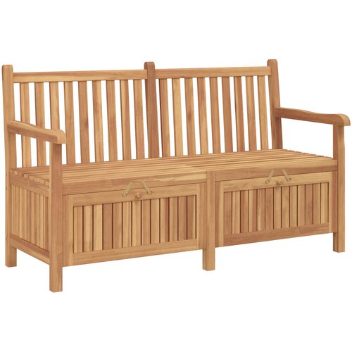  Vrtna klupa s pohranom 150 x 60 x 90 cm Čvrsto teak drvo Cijene