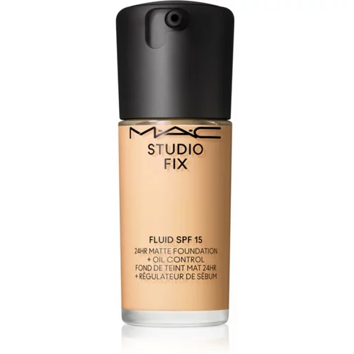 MAC Cosmetics Studio Fix Fluid SPF 15 24HR Matte Foundation + Oil Control matirajoči tekoči puder SPF 15 odtenek NC15 30 ml