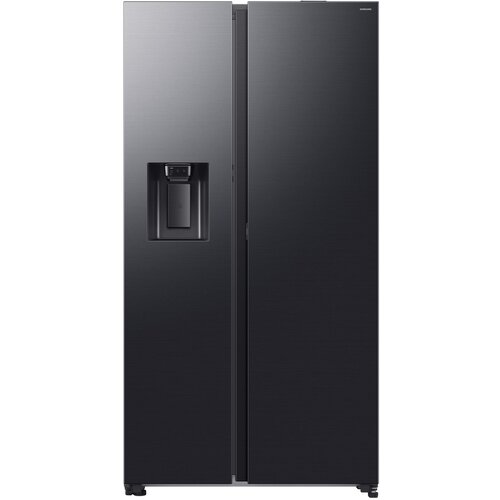 Samsung RS80F65KDFEF Stran ob strani z vodo, No Frost+, Premium crna jeklo. Cene
