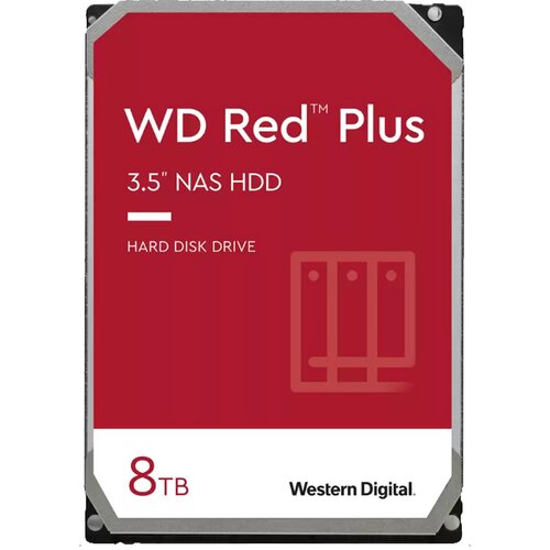 Wd HDD 8TB 80EFZZ SATA RED PLUS 5640RPM 128MB Cene