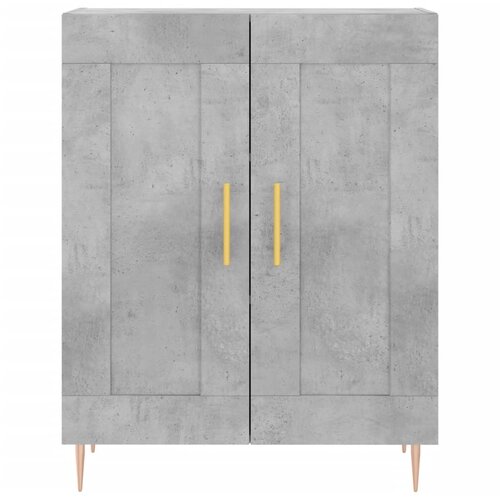  Komoda siva boja betona 69,5x34x90 cm od konstruiranog drva Slike