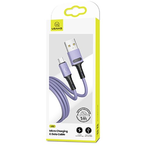 Usams KABEL U52 MICROUSB 2A FAST CHARGE 1M VIJOLIČEN ZA TELEFONE, (21980406) Cene
