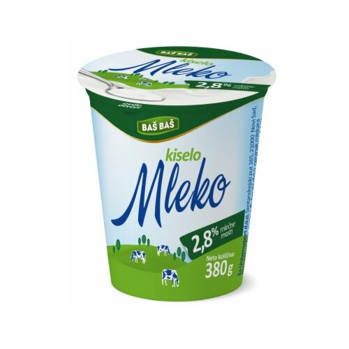 Baš Baš kiselo mleko 2,8% MM 380g čaša Cene