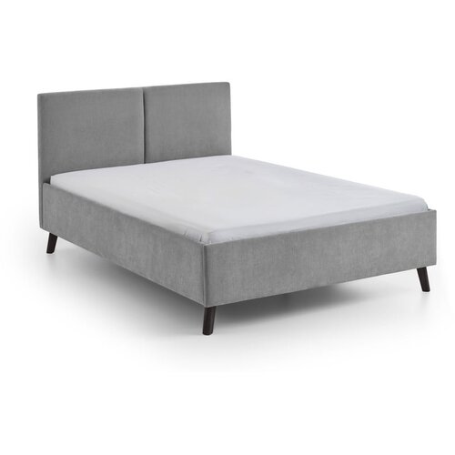 Meise Möbel Sivi tapecirani bračni krevet s podnicom 140x200 cm Piano – Cene