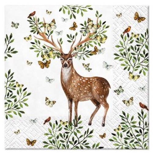 Salvete za dekupaž cocktail Forest Antlers - 1 komad (salvete za dekupaž) Cijene