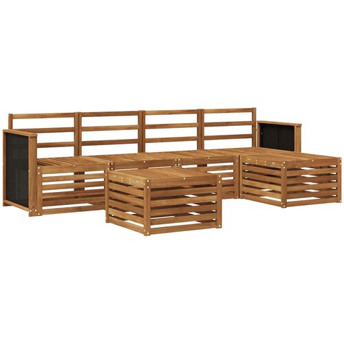  Set vanjskih sofa 6 kom. Prirodna Slike