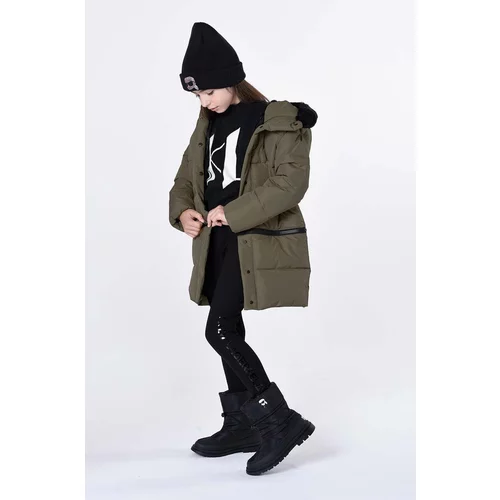 Karl Lagerfeld Dječje cipele za snijeg boja: crna