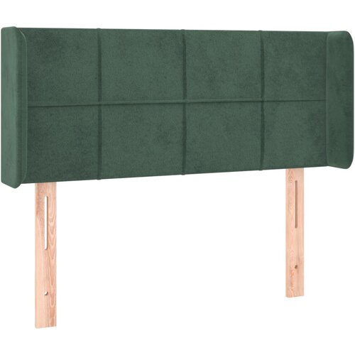 Maison Chic posteljno vzglavje - vzglavna omarica - nočna omarica z u&amp;scaron;esi temno zeleno 83x16x78/88 cm žamet, (21708023) Slike