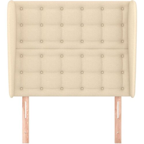  Uzglavlje s u&amp;scaron;ima krem 83 x 23 x 118/128 cm od tkanine Slike