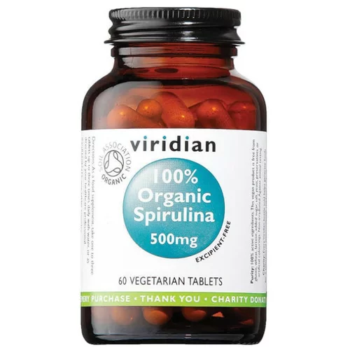 Viridian Nutrition Ekološka spirulina Viridian, 500mg (60 kapsul)
