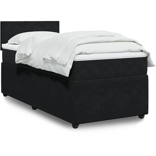 Box spring krevet s madracem crni 80 x 200 cm bar&scaron;unasti Cijene