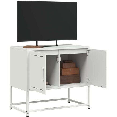 vidaXL TV omarica bela 68,5x39x60,5 cm jeklo Cene