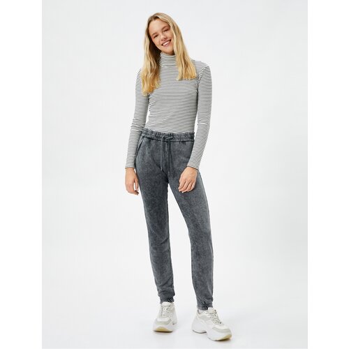 Koton Jogger Sweatpants Washable, Tie Waist Pocket Detailed. Slike
