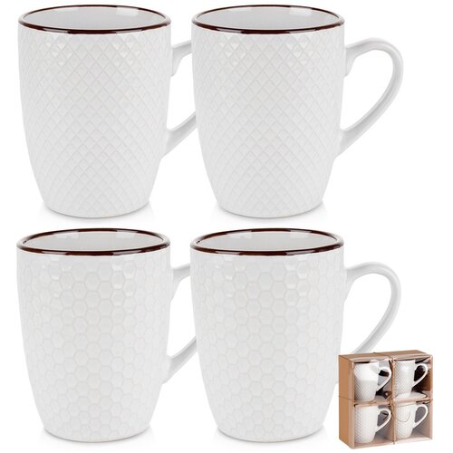 Vilde Komplet 4 kosov keramičnih skodelic, 400ml, bele barve, (5000289802) Cene
