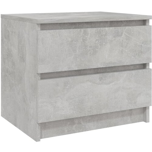 Maison Chic Nočna omarica - Nočna miza betonsko siva 50x39x43,5 cm iverna plošča, (21688775) Cene