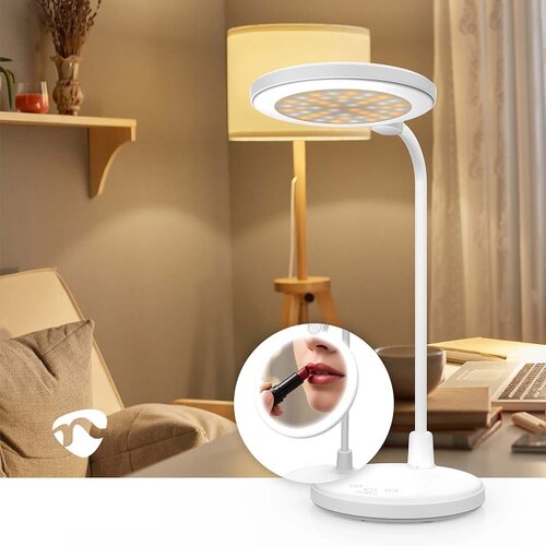 Nedis LTLRM11WT - LED prigu&amp;scaron;iva punjiva dodirna lampa LED/6W/1200 mAh 3000/4000/5700K bela Slike
