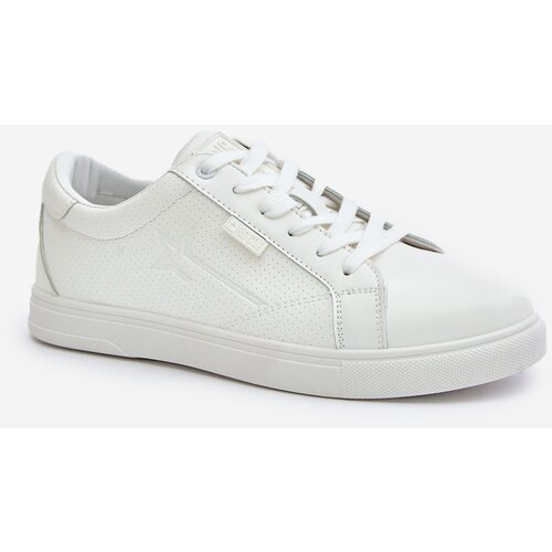 Big Star Men's sneakers made of eco leather Hi-Poly System white Cene