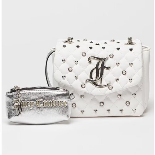 Juicy Couture Ženska torbica na preklop Alyssa sa perlicama, Bela Cene