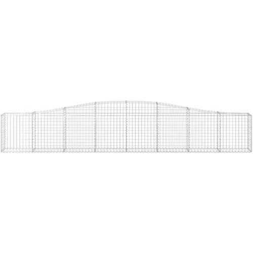  Gabionska ko&amp;scaron;ara s lukom 400x30x60/80 cm pocinčano željezo Slike