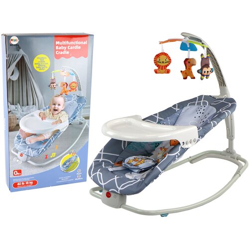  Jaje za ljuljanje s efektom vibracije 2u1 Giraffe - sivi Cijene