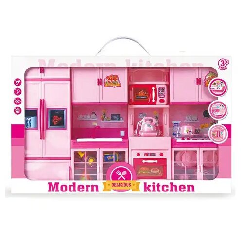 Magic Toys Modern Kitchen pink kuhinja sa dodacima Cene