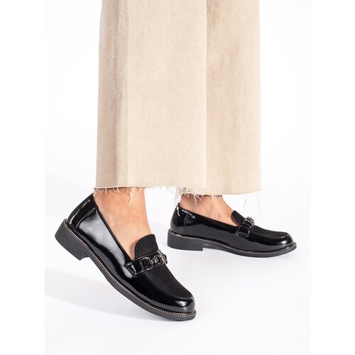 Shelvt Elegant black women's loafers Cijene
