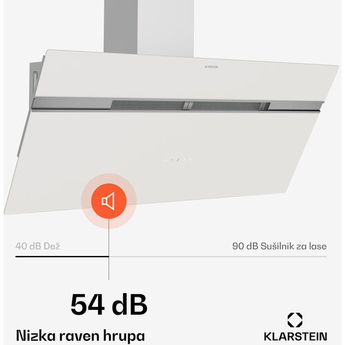 Klarstein Alina kuhinjska napa | 90 cm | 615 m&amp;sup3;/h | Tiha | EEK A Slike