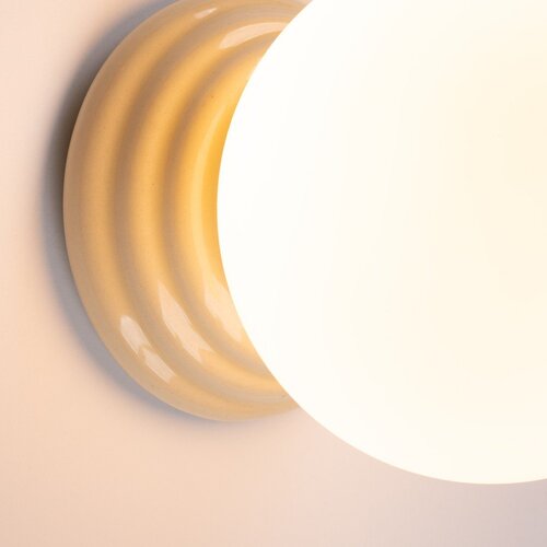 Sollux Bež zidna lampa keramička &amp;oslash; 12 cm Farsa &amp;ndash; Slike