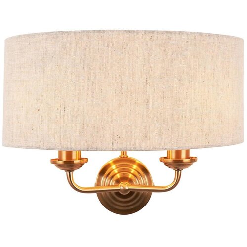 Endon 110726 - Zidna svetiljka HIGHCLERE 2xE14/40W/230V bež/mesing Cene